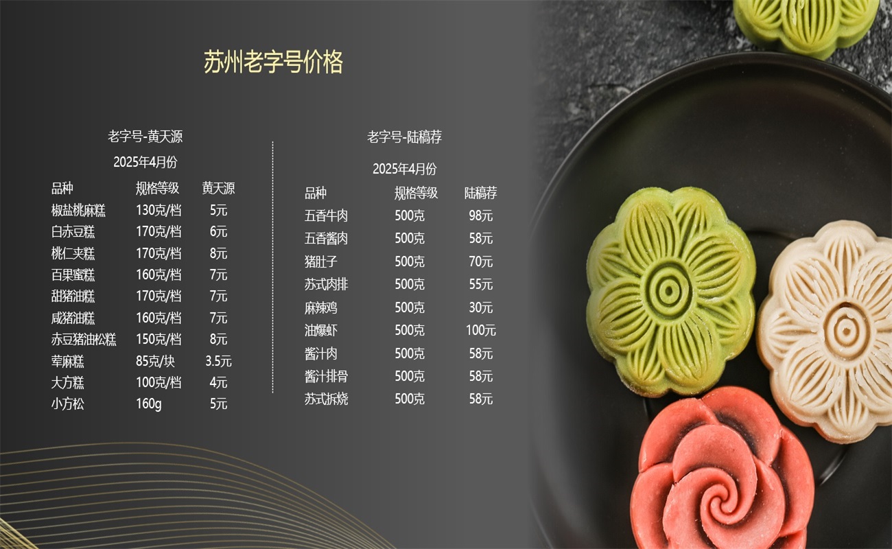 蘇州老字號價格